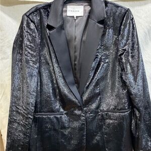 Frame velvet Women's Black Shimmer Blazer